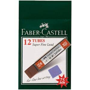 Faber Castell Super Fine Min Mekanik Kurşun Kalem Ucu 0.5 mm 2B 12'li Kutu - 1