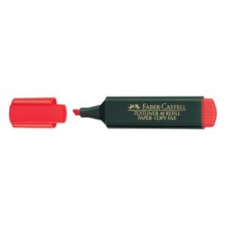 Faber Castell Textliner 48 Fosforlu İşaretleme Kalemi KIRMIZI - 1