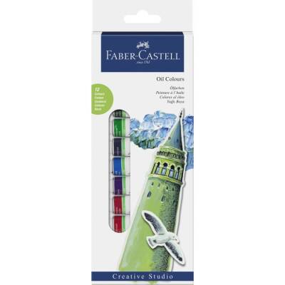 Faber Castell Yağlı Boya 12 Renk x 12 ml. - 1