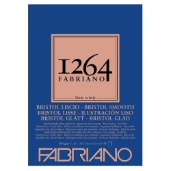 Fabriano 1264 Bristol Smooth Çok Amaçlı Pürüzsüz Blok 200 gr A3 50 yp - 1