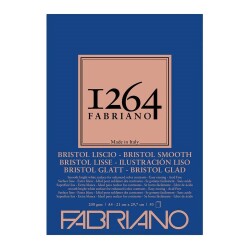 Fabriano 1264 Bristol Smooth Çok Amaçlı Pürüzsüz Blok 200 gr A4 50 yp - 1