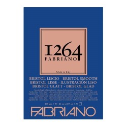 Fabriano 1264 Bristol Smooth Çok Amaçlı Pürüzsüz Blok 200 gr A4 50 yp - 1