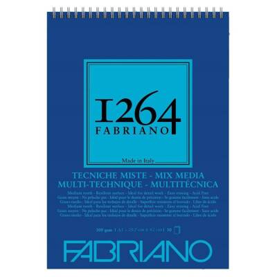Fabriano 1264 Mix Media Çok Amaçlı Defter 300 gr A3 30 yp Üstten Spiralli - 1