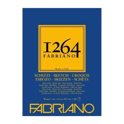 Fabriano 1264 Sketch Paper Eskiz Blok 90 gr A4 100 yp - 1