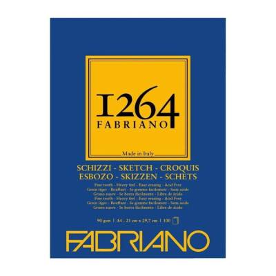 Fabriano 1264 Sketch Paper Eskiz Blok 90 gr A4 100 yp - 1