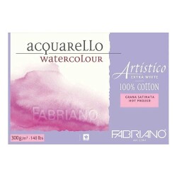 Fabriano Artistico Extra White Suluboya Blok 300 gr. 31x41 cm. 20 yp. Sıcak Basım - 1