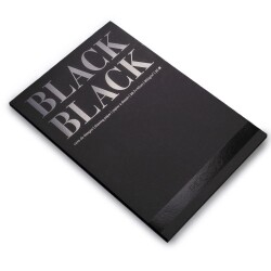 Fabriano Black Black Çok Amaçlı Pürüzsüz Yüzeyli Blok 300 gr. A3 20 yp. - 1