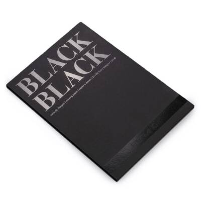 Fabriano Black Black Çok Amaçlı Pürüzsüz Yüzeyli Blok 300 gr. A4 20 yp. - 1
