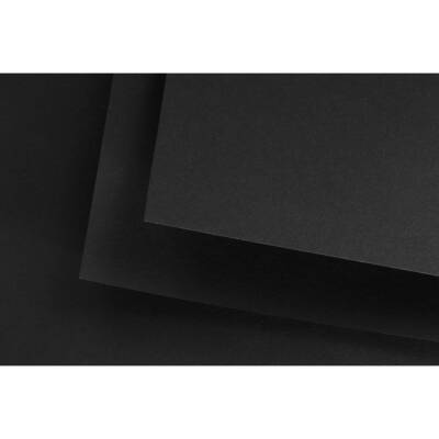 Fabriano Black Black Çok Amaçlı Pürüzsüz Yüzeyli Kağıt 300 gr. 50x70 cm. 10'lu Paket SİYAH - 1