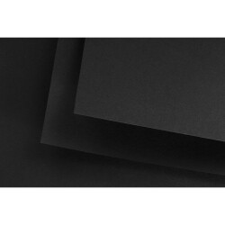 Fabriano Black Black Çok Amaçlı Pürüzsüz Yüzeyli Kağıt 460 gr. 50x70 cm. 10'lu Paket SİYAH - 1