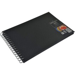 Fabriano Blackbook Landscape Siyah Kağıt Çok Amaçlı Defter 190 gr. A4 40 yp. - 1