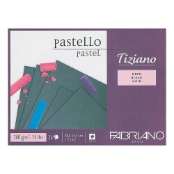 Fabriano Tiziano Pastel Blok 160 gr 30,5x41 cm 24 yp SİYAH - 1