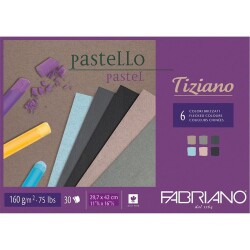 Fabriano Tiziano Pastel Pad 160 gr. A3 30 yp. Brizzati Colour 6 Karma Renk - 1