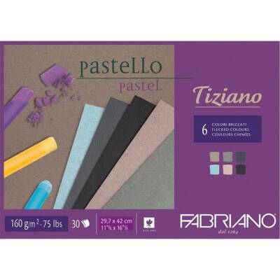 Fabriano Tiziano Pastel Pad 160 gr. A3 30 yp. Brizzati Colour 6 Karma Renk - 1