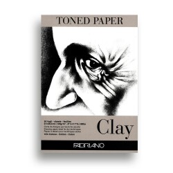 Fabriano Toned Paper Clay Eskiz ve Çizim Blok 120 gr. A4 50 yp. Kil Rengi - 1