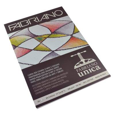 Fabriano Unica Baskı ve Çizim Blok 250 gr. A3 20 yp. BEYAZ - 1