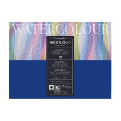 Fabriano Watercolour Suluboya Blok 300 gr. 24x32 cm. 20 yp. Soğuk Basım - 1
