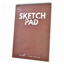 Fanart Academy Sketch Pad A3 Bordo Kapak 80 gr 50 yp Üstten Spiralli - 1