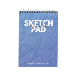 Fanart Academy Sketch Pad A5 Mavi Kapak 80 gr 50 yp Üstten Spiralli - 1