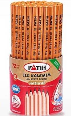 Fatih İlk Kalemim Jumbo Üçgen Başlangıç Kalemi NATURAL 72'li Kap - 1