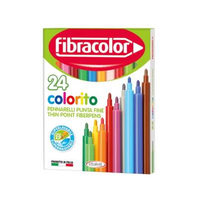 Fibracolor Colorito Keçeli Boya Kalemi 24 Renk - 1