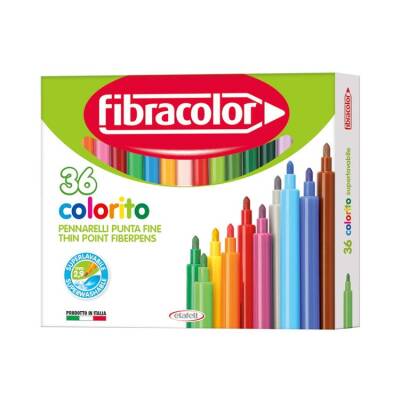 Fibracolor Colorito Keçeli Boya Kalemi 36 Renk - 1