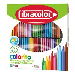 Fibracolor Colorito Keçeli Boya Kalemi 60 Renk - 1