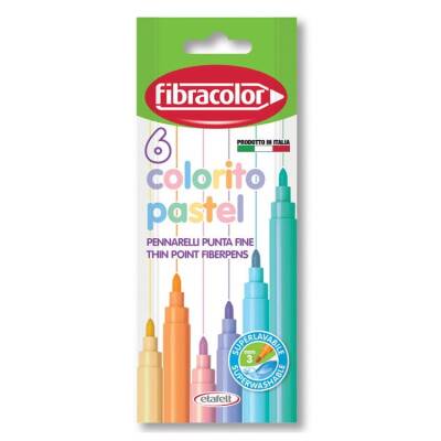 Fibracolor Colorito Pastel 6 Renk Keçeli Kalem - 1