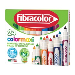 Fibracolor Colormaxi Jumbo Keçeli Kalem 24 Renk - 1