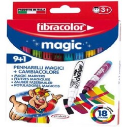 Fibracolor Magic Renk Değiştiren Keçeli Kalem 9+1 Renk - 1