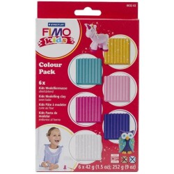 Fimo Kids Polimer Kil Seti 42 gr x 6 Renk Masalsı Renkler - 1