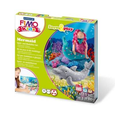 Fimo Kids Şekillendir ve Oyna Polimer Kil Seti MERMAID - 1