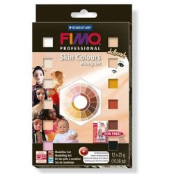 Fimo Professional Doll Art Skin Colours Mixing Set Ten Renkleri Seti 12 Renk x 25 gr. - 1