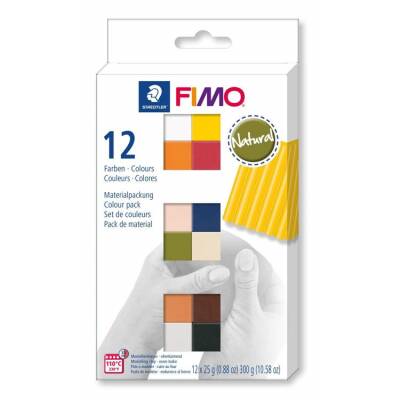Fimo Soft Polimer Kil Seti 25 gr x 12 Renk Natural (Doğal) Renkler - 1