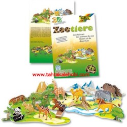 Folia 3D Maket Puzzle Eğitici - Hayvanlar 71 Parça - 1