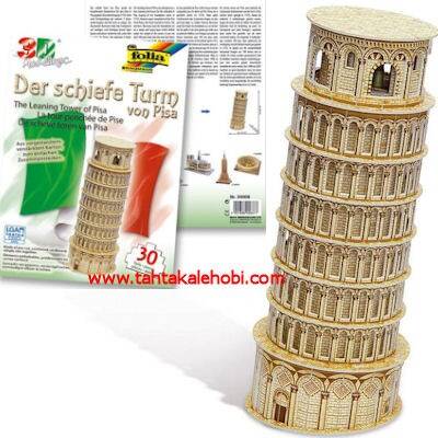 Folia 3D Maket Puzzle The Leaning Tower of Pisa 30 Parça - 1