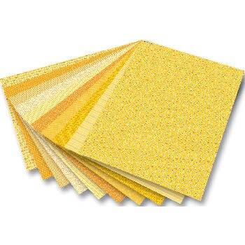 Folia Dekoratif Motivkarton 270 gr. 50x70 cm. 10 Tabaka Basics Yellow - 1