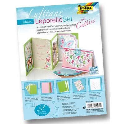 Folia Leporello Set Akordiyon Kart Yapım Seti - Kelebek - 1