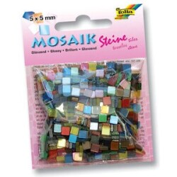 Folia Parlak Mozaik 5x5 mm. 700 Adet 20 RENK KARIŞIK - 1