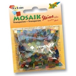 Folia Transparan Mozaik 5x5 mm. 700 Adet 20 RENK KARIŞIK - 1