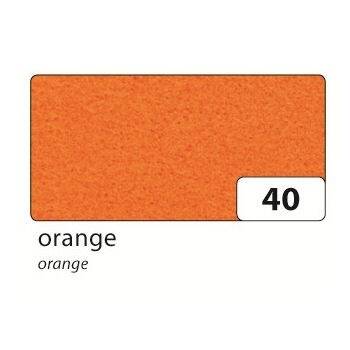 Folia Velur - Kumaş Kaplı Kağıt 130 gr. 50x70 cm. 10 Tabaka Orange - 1