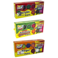 Funny Kids 36x25 ml. Boya Seti (12 Akrilik, 12 Guaj, 12 Parmak) - 1