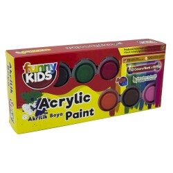 Funny Kids Akrilik Boya 12 Renk x 25 ml Set - 1