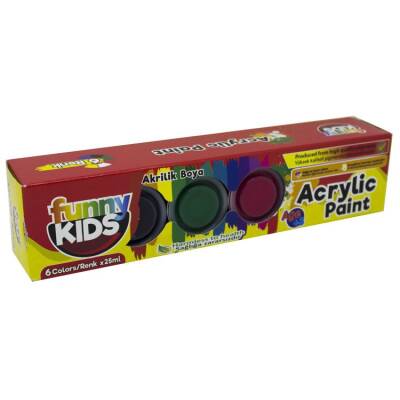 Funny Kids Akrilik Boya 6 Renk x 25 ml Set - 1