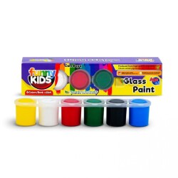 Funny Kids Cam Boyası 6 Renk x 25 ml Set - 1