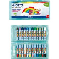 Giotto Big Rainbow - Plastik Kutulu Yağlı Pastel Boya 24 Renk - 1