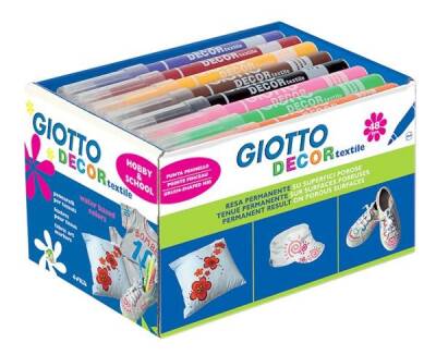 Giotto Decor Textile Kumaş Boyama Kalemi 48'li Sınıf Seti - 1