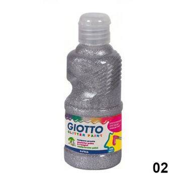 Giotto Glitter Paint Simli Boya 250 ml. GÜMÜŞ - 1