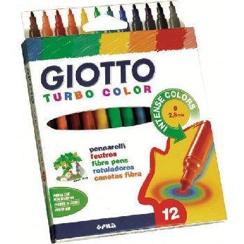 Giotto Turbo Color Keçeli Boya Kalemi 12 Renk - 1