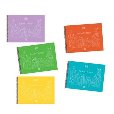 Gıpta Eco PP Kapakllı Spiralli Resim Defteri 25x35 cm 25 yp - 1